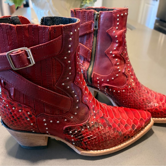 Freebird Morgan Red Python boots - Picture 4 of 5